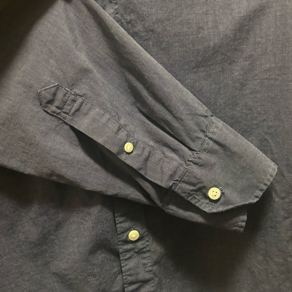 J Crew Men's Secret Wash organic cotton poplin shirt medium - Picture 4 of 6